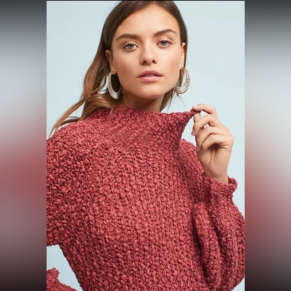Tina + Jo Bryce Textured Turtleneck Sweater Rose Pink Nubby
Anthropologie - Picture 3 of 8